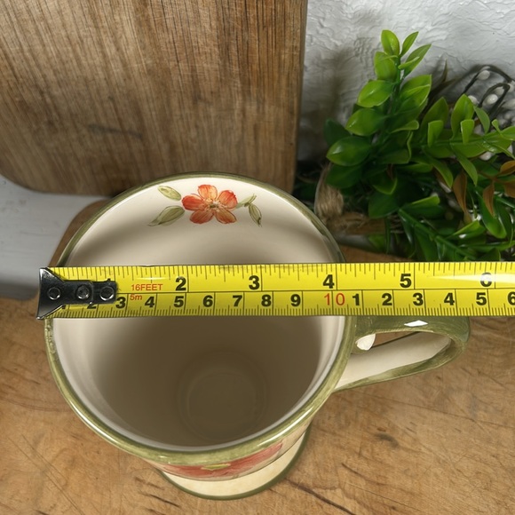 Butterfly Garden Mug Tray Set Stoneware Plate Large Mug Luncheon/Meal Set - Picture 13 of 15
